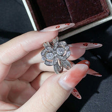 Load image into Gallery viewer, Fashion European And American Style Ornament Vintage Flowers Zircon Ring