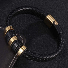 Load image into Gallery viewer, Bracelet Handmade Metal Leather Bangle Jewelry