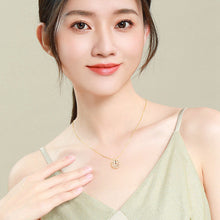 Load image into Gallery viewer, Retro Magnetic Folding Heart Shaped Four Leaf Clover Pendant Necklace Women Love Clavicle Chain Gifts Openable Choker Jewelry