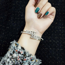 Load image into Gallery viewer, Round Zircon Hollow Gold Plated Bracelet Women&#39;s Fashion Jewelry