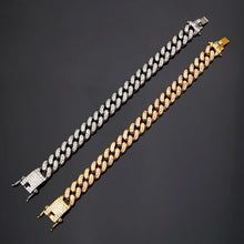 Load image into Gallery viewer, Hiphop Hip Hop Cuban Chain Jewelry Quadrilateral Strip Prismatic Men&#39;s Bracelet