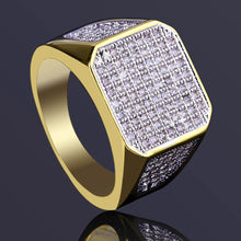 Load image into Gallery viewer, Golden Business Full Diamond Ring For Men