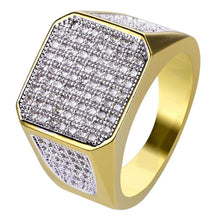 Load image into Gallery viewer, Golden Business Full Diamond Ring For Men