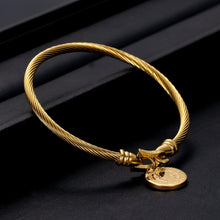 Load image into Gallery viewer, Cross-Border E-Commerce Jewelry Titanium Steel Horseshoe Clasp Christian Jesus Pendant Bracelet Stainless Steel Benedictine Bracelet