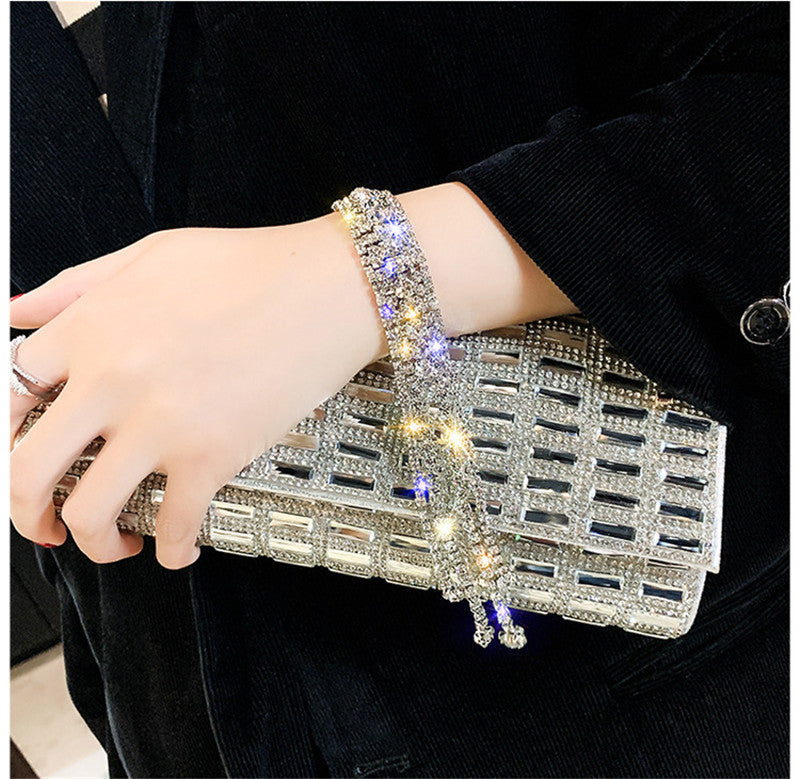 European And American Shiny Rhinestone Bracelets Simple And Versatile Trendy Hand Jewelry