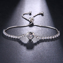 Load image into Gallery viewer, Hand Jewelry Love Zircon Simple Diamond-studded Small Fresh Adjustable Bracelet