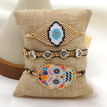 Load image into Gallery viewer, Cross-Border Jewelry Source Of European And American Personality Punk Skull Ethnic Miyuki Beaded Rice Bead Woven Bracelet