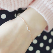 Load image into Gallery viewer, New S925 Sterling Silver Plated 14K Gold Bracelet V-shaped Small Design Sense Hand Jewelry