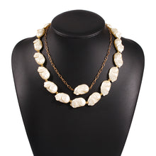 Load image into Gallery viewer, Holiday Style Irregular Pearl Necklace