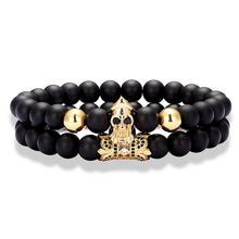 Load image into Gallery viewer, Roman Warrior Helmet Bracelet Jewelry Scrub Stone Micro-Inlay Zircon Bracelet