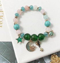 Load image into Gallery viewer, Bohemian creative starry bracelet Japanese handmade star moon glass beads crystal beaded jewelry accessories