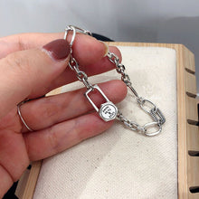 Load image into Gallery viewer, Simple Retro Hexagonal Geometry Letter Bracelet Women&#39;s Fashion Personality Punk All-match Jewelry