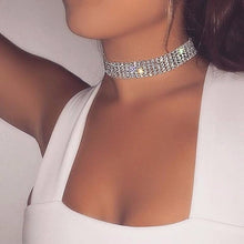 Load image into Gallery viewer, Fashion Women Full Crystal Rhinestone Choker Necklace Wedding Jewelry Chokers Necklaces For Women