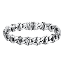 Load image into Gallery viewer, Sterling Silver Pig Nose Bracelet Thick Type Personality
