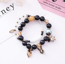 Load image into Gallery viewer, Personality  rabbit leaf crystal double bracelet female Korean version of the Sen simple student jewelry accessories female