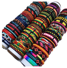 Load image into Gallery viewer, Handmade Mixed Style Woven Leather Cuff Jewelry