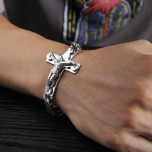 Load image into Gallery viewer, Jewelry Classic Cross Titanium Steel Bracelet
