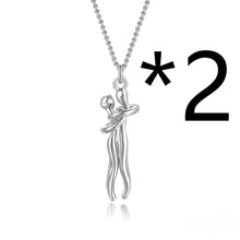 Load image into Gallery viewer, Hot Sale Affectionate Hug Necklace Couples Anniversary Valentine&#39;s Day  Gift Fashion Punk Street Style Pendant Necklace