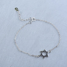 Load image into Gallery viewer, 925Silver Bracelet With Hexagram Pendant