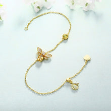 Load image into Gallery viewer, Citrine Bee Silver Bracelet