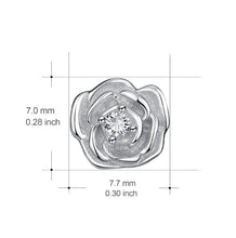 Load image into Gallery viewer, 925 Silver Rose Shape Ear Stud