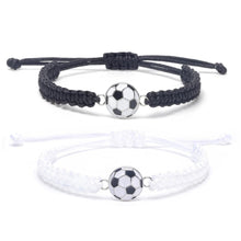 Load image into Gallery viewer, Braided Sport Bracelets, Sports Accessories Adjustable, Baseball, Volleyball, Basketball, Soccer, Football Jewelry For Fans, Ideal For Birthday Or Halloween Gifts