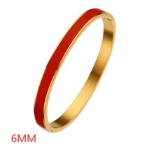Load image into Gallery viewer, Epoxy Jewelry Ladies Gold Stainless Steel Bracelet