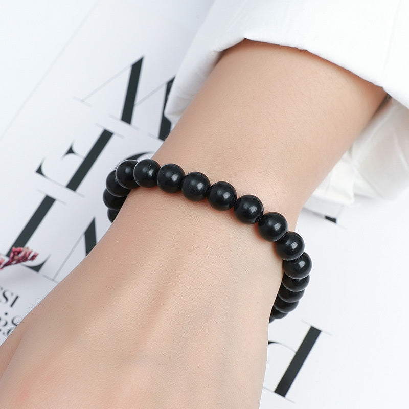 Shungite Single Circle Bead Jewelry Men's And Women's Bracelet