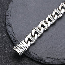Load image into Gallery viewer, Sterling Silver Pig Nose Bracelet Thick Type Personality