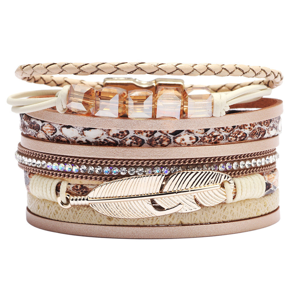Women's Alloy Feather Multicolor Jewelry