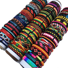 Load image into Gallery viewer, Handmade Mixed Style Woven Leather Cuff Jewelry