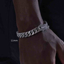 Load image into Gallery viewer, Original Double-sided Casual Wear Brushed Cuban Bracelet For Men