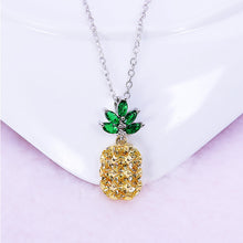 Load image into Gallery viewer, Crystal Pineapple Earrings Necklace Set Coconut Tree Earrings