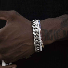 Load image into Gallery viewer, Original Double-sided Casual Wear Brushed Cuban Bracelet For Men