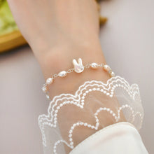 Load image into Gallery viewer, Jewelry Women&#39;s Freshwater Pearl Bunny Bracelet