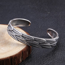 Load image into Gallery viewer, Trendy Silver Jewelry Sterling Silver Personalized Feather Bracelet