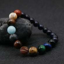 Load image into Gallery viewer, New Fashion Eight Planets Beaded Bracelet Men&#39;s Natural Stone Cosmic Yoga Chakra Solar Bracelet, Jewelry Handmade Bohemian Natural Stones Bracelet