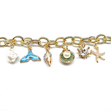 Load image into Gallery viewer, Jewelry Creative Ocean Fan Shellfish Starfish Pearl Fishtail