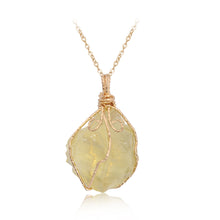 Load image into Gallery viewer, Natural stone pendant irregular crystal rough necklace