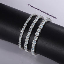 Load image into Gallery viewer, S925 Sterling Silver Moissanite Tennis Bracelet
