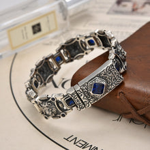 Load image into Gallery viewer, Sterling Silver LION Zircon Bracelet For Men