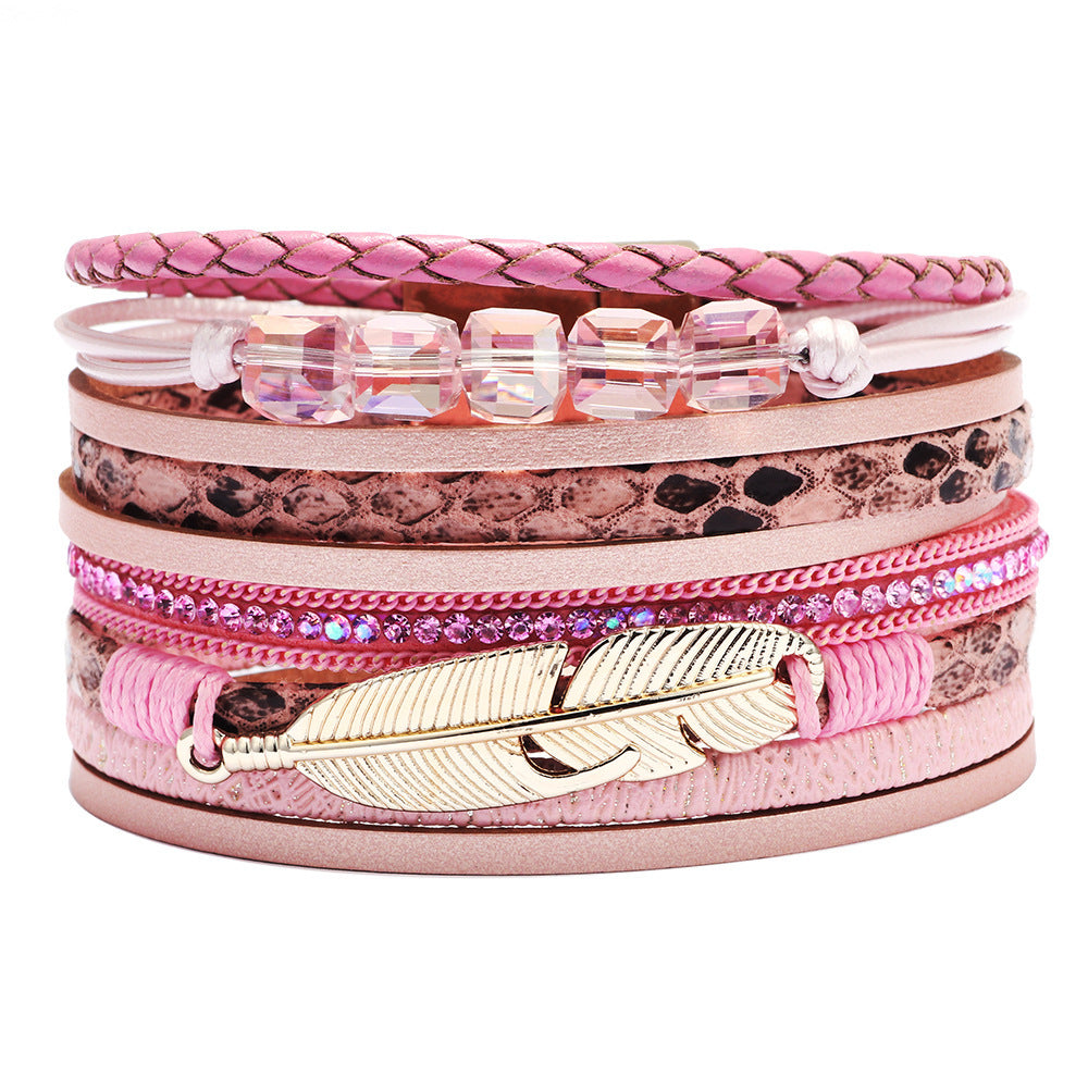 Women's Alloy Feather Multicolor Jewelry