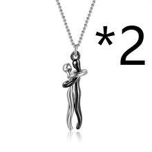 Load image into Gallery viewer, Hot Sale Affectionate Hug Necklace Couples Anniversary Valentine&#39;s Day  Gift Fashion Punk Street Style Pendant Necklace