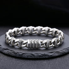 Load image into Gallery viewer, Sterling Silver Pig Nose Bracelet Thick Type Personality