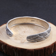 Load image into Gallery viewer, Trendy Silver Jewelry Sterling Silver Personalized Feather Bracelet