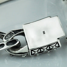 Load image into Gallery viewer, Retro Punk Fashion Men&#39;s Silver Hip-hop Bracelet