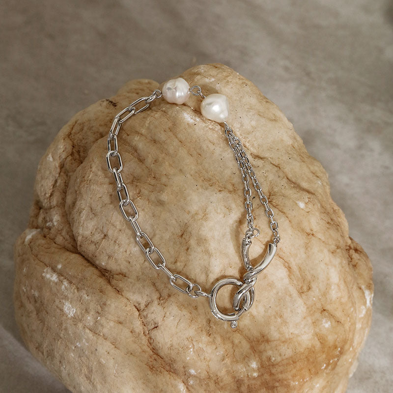 Simple And Versatile Niche Design Double-layer Fashion Hand Jewelry