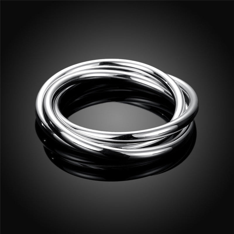 European And American Jewelry Exaggerated Bracelet In Three Circles