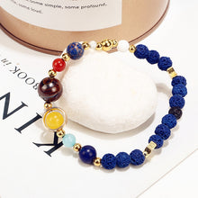 Load image into Gallery viewer, Universe Galaxy Eight Planets Solar System Guardian Star Natural Stone Beads Bracelet