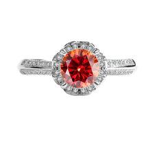 Load image into Gallery viewer, Sterling Silver Moissanite Bridal Bouquet Ring